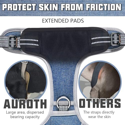 AUROTH Tactical Dog Harness Medium Sized Dog No Pull Adjustable Dog Vest - Image 4
