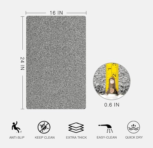 Nonslip Bathtub Mat, Anti Slip Bath Mat 0.6" Extra Thick, Quick Dry Bath Tub - Image 2