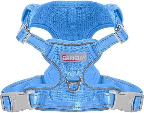 BARKBAY Dog Harness for Medium Sized Dog No Pull Mesh 2 Clips Dog Vest by BARKBAY
