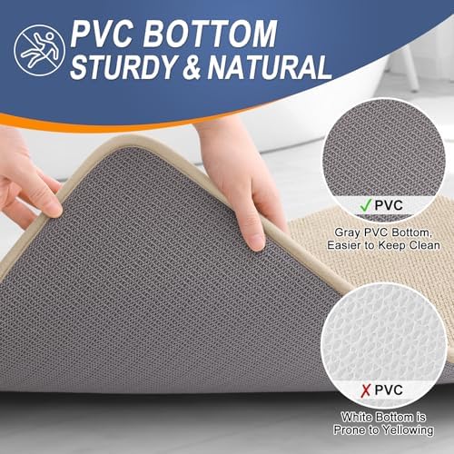OLANLY Memory Foam Bathroom Runner Rugs 47x24, Absorbent Long Mat - Image 4