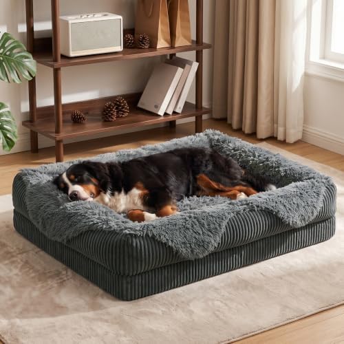 GASUR Orthopedic Dog Bed Extra Large Sized Dog, Washable XXL Dog Couch Beds by GASUR