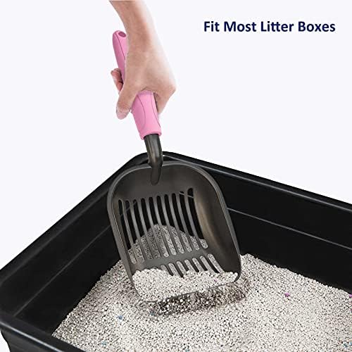 WePet Cat Litter Scoop, Non-Stick Plated Aluminum Alloy Sifter, Kitty Durable - Image 6