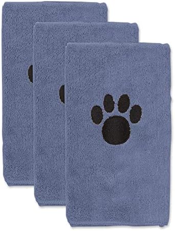Bone Dry Pet Grooming, Embroidered Microfiber Towel Drying Collection, by BoneDry