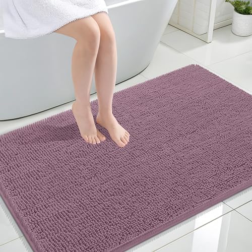 OLANLY Large Bathroom Rugs 44x32, Extra Soft Absorbent Chenille Bath Rugs by OLANLY