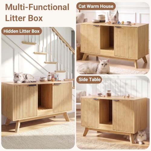 Seang Double Cat Litter Box Enclosure - Image 6