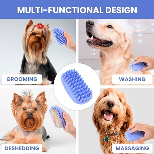 Dog Bath Brush, Easy Wash Scrubber - Image 3