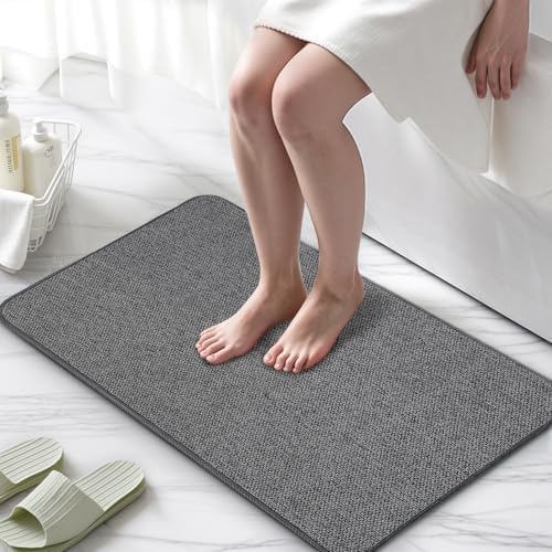 2 Pack Bathroom Rugs 17x27Inch, Thin Bath Mat - Image 2