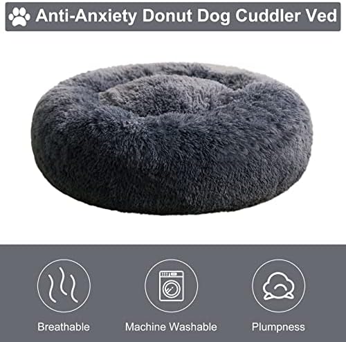 WNPETHOME Small Round Calming Dog Bed Cat Bed - Image 5