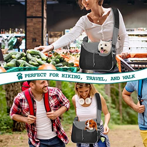 PetAmi Dog Sling Carrier for Small Dog, Hands Free Crossbody Carrier - Image 6