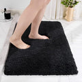 Disolla Black Bathroom Rugs 20x32, Non-Slip Plush Thick Bath Mat by Disolla