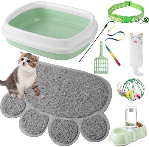 Tioncy 7 Pcs Kitten Litter Box Starter Kit by Tioncy