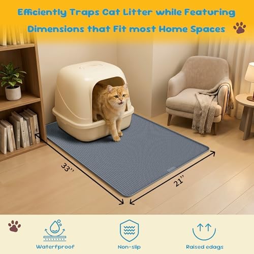 Cat Litter Mat, Silicone Litter Trapping Mat - Image 4