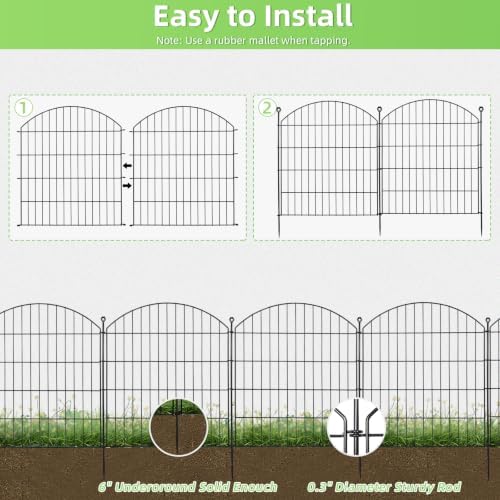 Decorative Garden Fence, 32in x 24ft No Dig Fence - Image 3