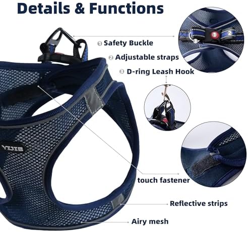 ROYPET Step-in Air Dog Harness, All Weather Mesh Step in Vest Harness - Image 7