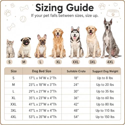 Dog Bed Medium Size, Plush Washable Pet Bed Mat, Dog Crate Bed 29"x21" - Image 2