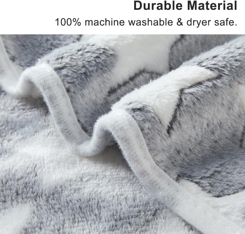 1 Pack 3 Blankets Super Soft Fluffy Premium Fleece Pet Blanket Flannel Paw - Image 5