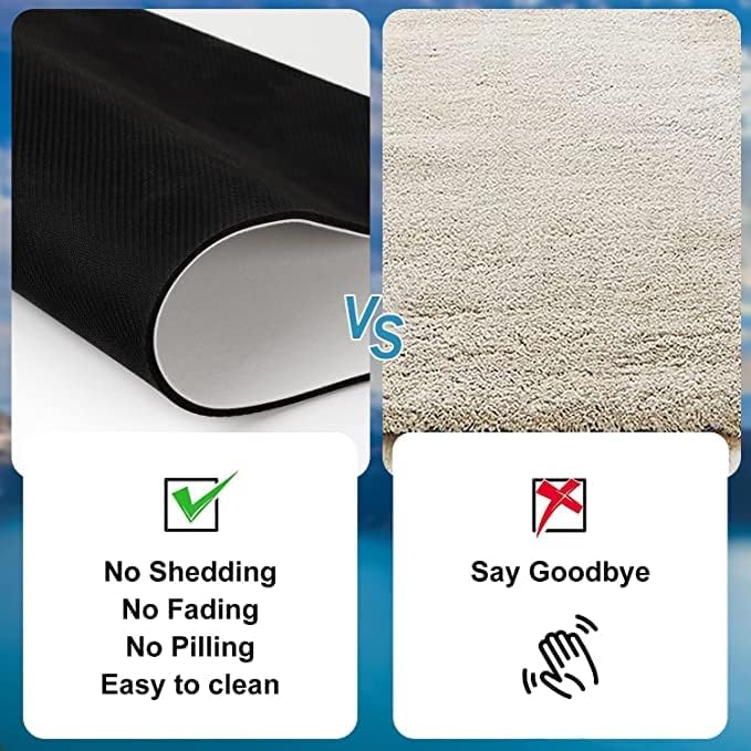 YISUMEI Galaxy Moon Star Bathroom Mat, Non-Slip Super Absorption Bath Carpet - Image 7