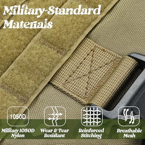 rabbitgoo Tactical Dog Harness for Small, Heavy Duty Military No Pull Vest - Image 6