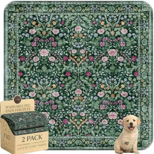 Washable Pee Pads for Dogs, Great Urine Absorbent Reusable Puppy Training Pads by Peepads