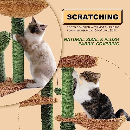 MUTTROS Cactus Cat Tree, Cat Scratching Post - Image 5