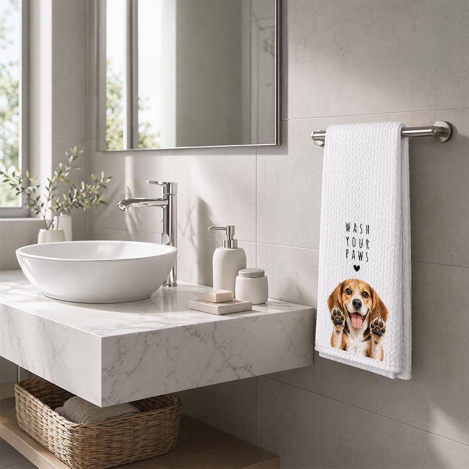 Beagle Dog Kitchen Towel, Hand Towel, Beagle Gifts - Image 4