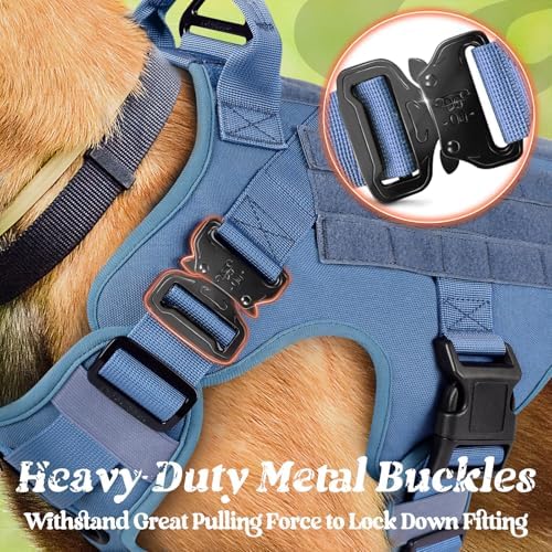 rabbitgoo Tactical Dog Harness for Large, Heavy Duty Military No Pull Vest - Image 3