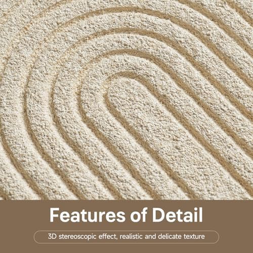 3D Textured Abstract Modern Round Wall Art Decor - Image 3