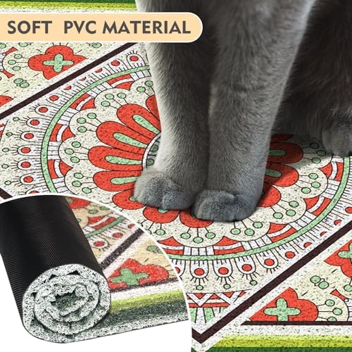 Extra Large Cat Litter Mat 30"x24", Heavy-Duty Litter Rug Catcher - Image 4