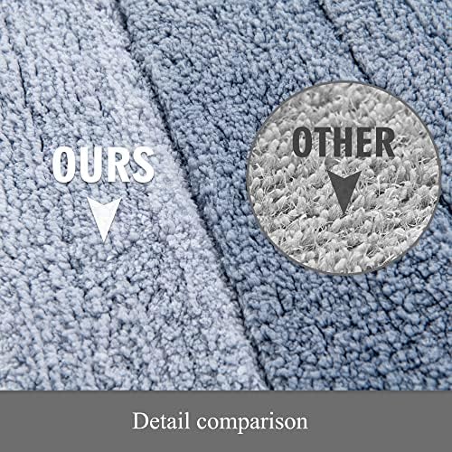 3 Pcs Ombre Bath Mat Set for Bathroom, Non Slip Ultra Soft and Thick Water - Image 4