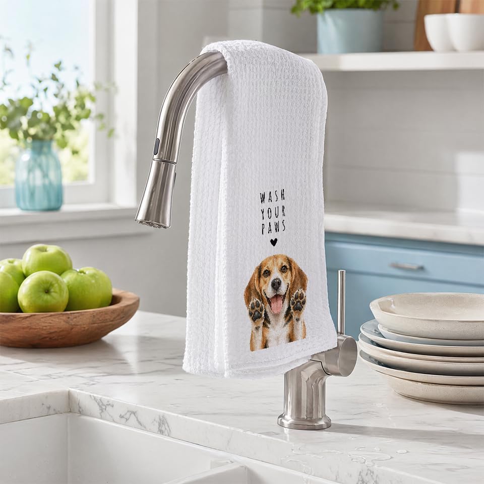 Beagle Dog Kitchen Towel, Hand Towel, Beagle Gifts - Image 2