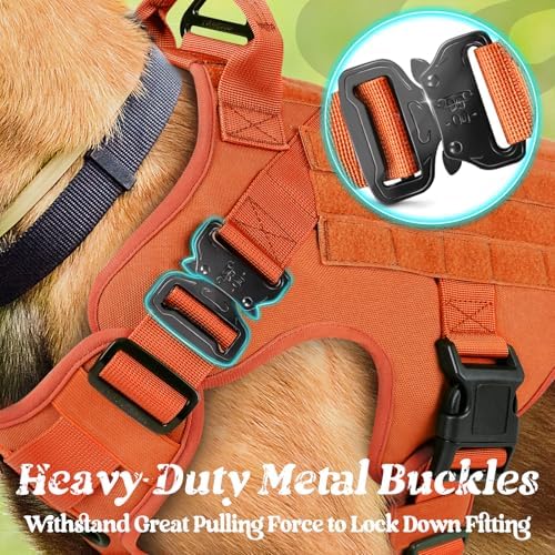rabbitgoo Tactical Dog Harness for Large, Heavy Duty Military No Pull Vest - Image 4
