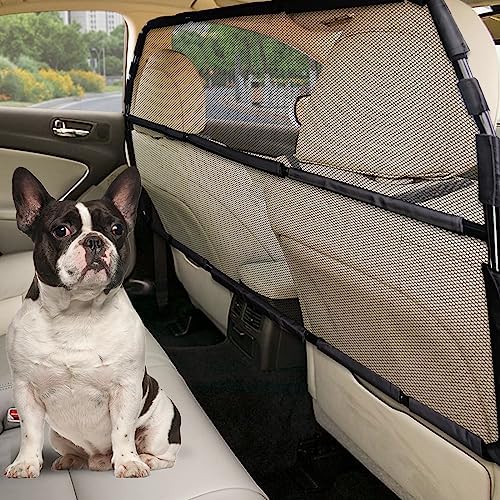 Dog Car Barrier Escape-Proof, Durable Back Seat Car Gate Trunk Barrier by SnaglePaw