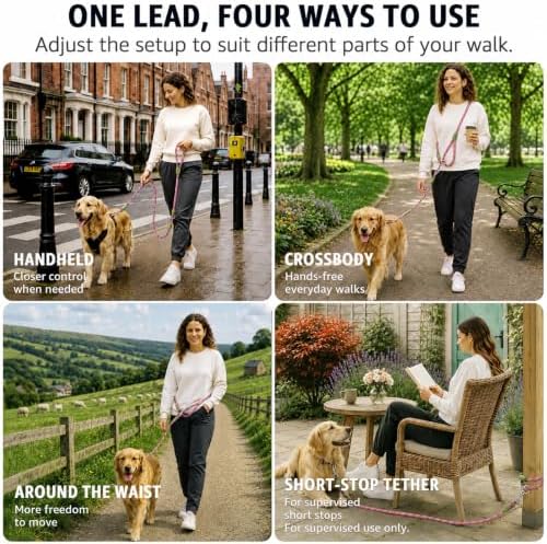 Hands Free Dog Leash Crossbody Dog Running Leash Handsfree Pet Rope - Image 3