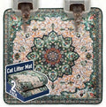 Hompet Cat Litter Mat 2 Pack, 72x72 Large Machine Washable Trapping Mats by Hompet