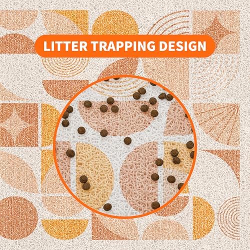 Cat Litter Mat 33" x 22" for Litter Box, Non-Slip Washable Floor Mat - Image 7