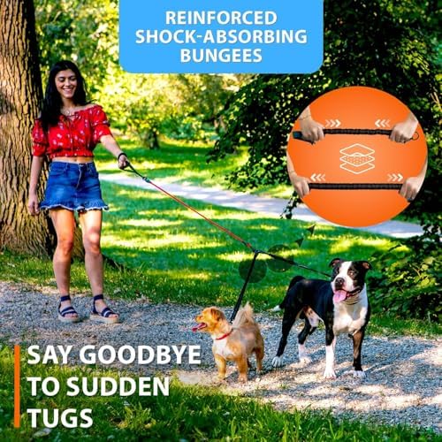 SparklyPets Double Dog Bungee Rope Leash - Image 4
