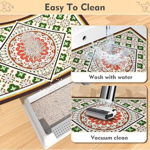 Jumbo Cat Litter Mat Catcher 35"x24" | Ultra-Absorbent Litter Box Rug - Image 5