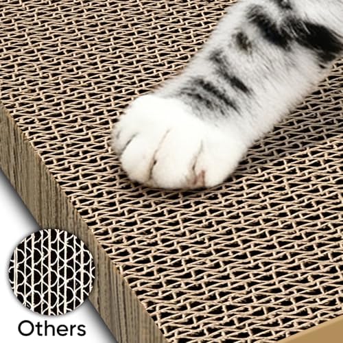 Cat Scratcher 5-Pack Refills, Large Cardboard Pads - Image 6