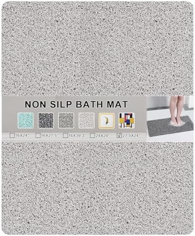Nonslip Bathtub Mat, Anti Slip Bath Mat 0.6" Extra Thick, Quick Dry Bath Tub by Rzoysia
