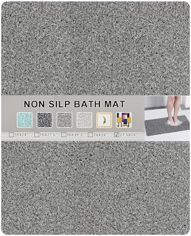Nonslip Bathtub Mat, Anti Slip Bath Mat 0.6" Extra Thick, Quick Dry Bath Tub by Rzoysia