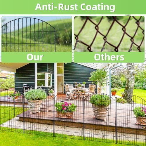 Decorative Garden Fence, 40in x 12ft No Dig Fence - Image 4