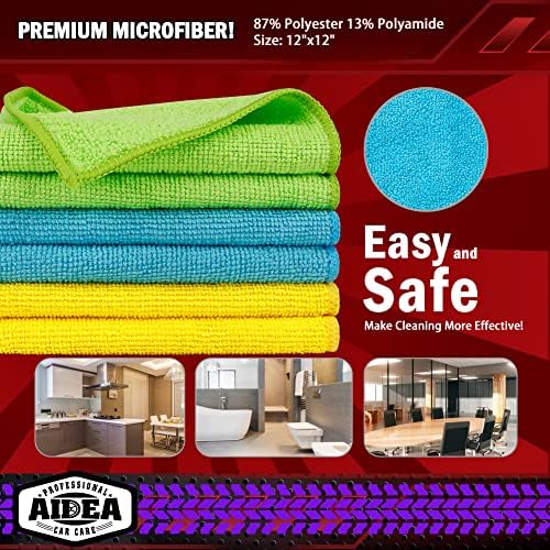 AIDEA Microfiber Cleaning Cloth-200PK, Microfiber Towels - Image 6