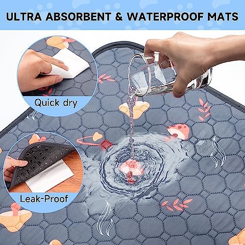 Sunheir Washable Pee Pads for Dogs, Waterproof Non-Slip Wee Wee Mats, Absorbent - Image 3