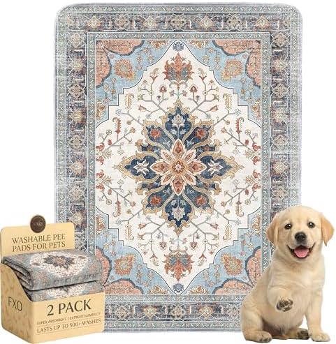 Washable Pee Pads for Dogs, Great Urine Absorbent Reusable Puppy Training Pads by Peepads