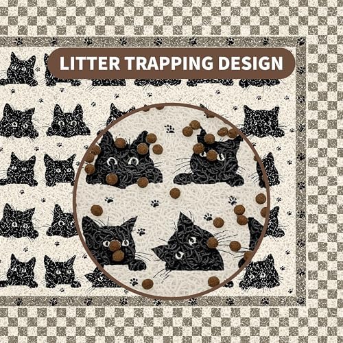 Cat Litter Mat 24"x15" for Litter Box, Non-Slip Washable Floor Mat - Image 7