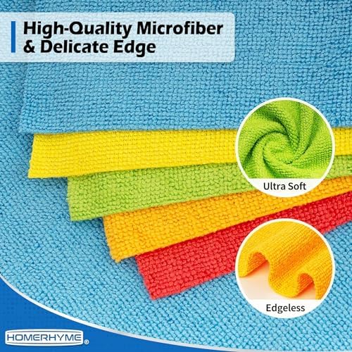Shop Towels Rags, 1200 Pack Microfiber Cleaning Cloth Bulk Absorbent Lint-Free - Image 5