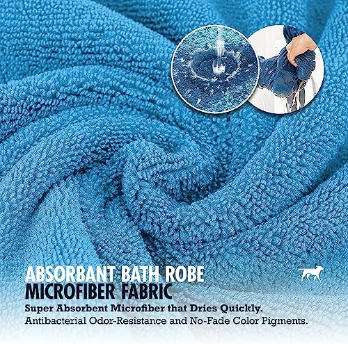 Tuff Pupper Fast Drying Dog Bath Robe | 800 GSM Plush Dog Towel - Image 5