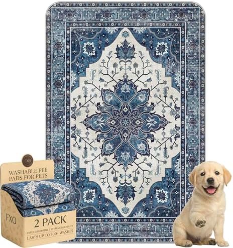 Washable Pee Pads for Dogs, Great Urine Absorbent Reusable Puppy Training Pads by Peepads
