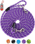 Long Rope Leash for Dog Training 16FT 30FT 50FT 100FT, Reflective Threads Check by Lanwandeng
