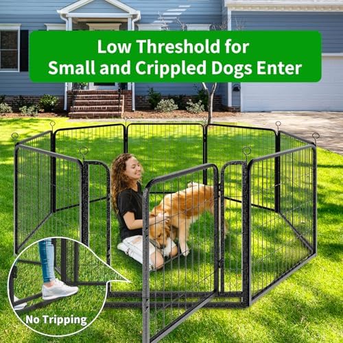 Kfvigoho Dog Playpen Outdoor Extra Wide 32 Panels Heavy Duty Dog Fence 32" - Image 3